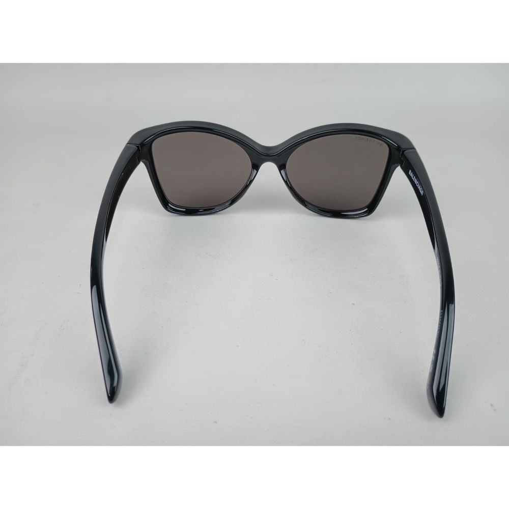 Balenciaga BB0150S 001 Black Grey 58mm Women's Butterfly Logo Sunglasses - Picture 5 of 9